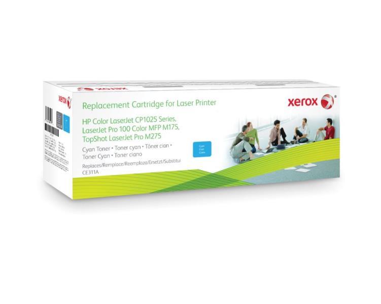 106R02258 Xerox CE311A Xerox HP CLJ toner serie CP1025 Cyan 126 1.100 sider ved 5 % CE311A